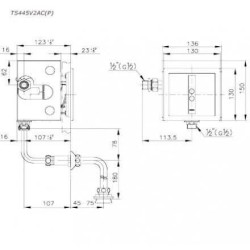 Van Xả Cảm Ứng TOTO TS445V2ACPK dùng điện