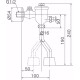 Van Xả Nhấn Bồn Tiểu Inax UF-6V (Ống Cong)