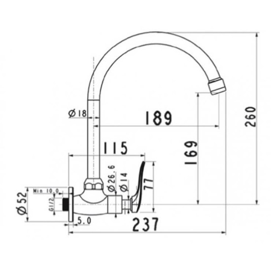 Vòi Bếp Lạnh American Standard ARR A-7115J