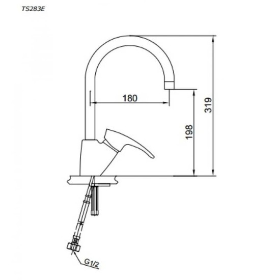 Vòi Bếp TOTO TS283E Nóng Lạnh