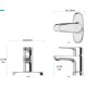 Vòi chậu rửa Lavabo nóng lạnh Inax LFV-1111S